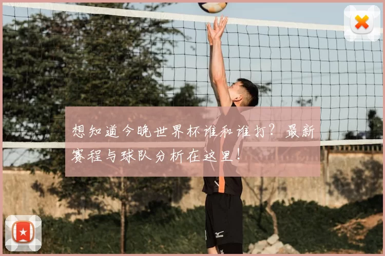想知道今晚世界杯谁和谁打?最新赛程与球队分析在这里!