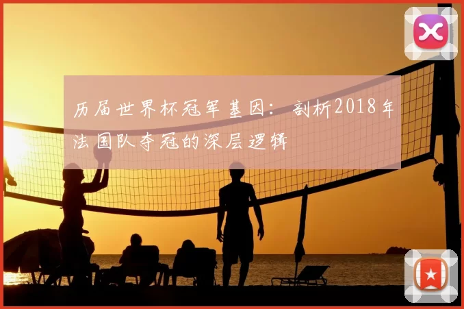 历届世界杯冠军基因:剖析2018年法国队夺冠的深层逻辑