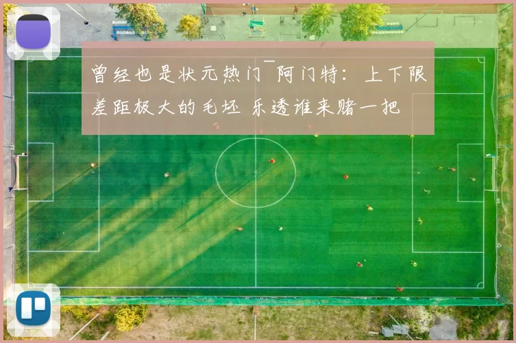 曾经也是状元热门~阿门特:上下限差距极大的毛坯 乐透谁来赌一把